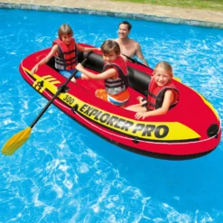 INTEX Explorer Pro 300 Set Aufblasbares Boot Mit Ruder Und Pumpe 58358NP -Campingbedarf Geschäft e519b914e595931280dc62d9736a266d