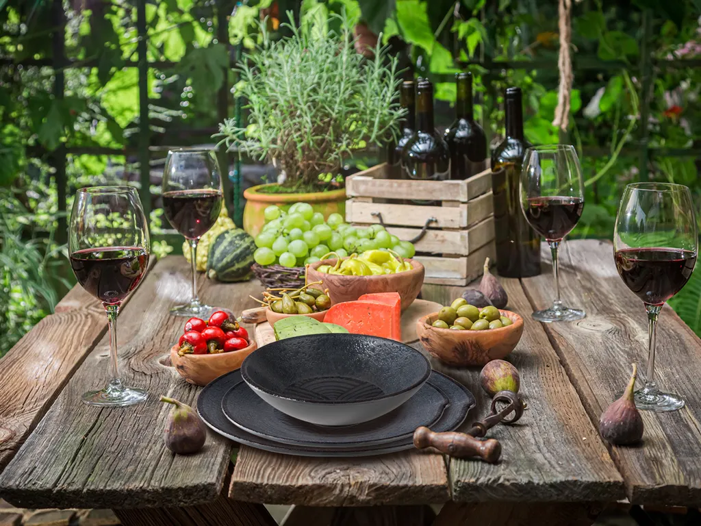 APS Campinggeschirr, Melamin Geschirrset, Picknickgeschirr Für Wohnmobil, Boot – Bild 5