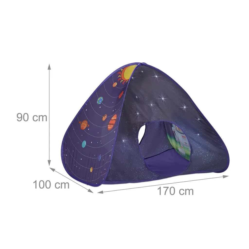 Relaxdays Pop Up Spielzelt Weltraum – Bild 4