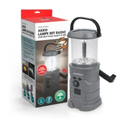 EASYmaxx Akku-Lampe Mit Radio - Lädt über Solar, Kurbel Und USB -Campingbedarf Geschäft e84853b23b6155472914cb27e6c724f5