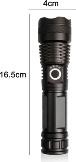 10000 Lumen Taschenlampe, LED Taschenlampe Extrem Hell 5000mAh USB Aufladbar 26650 Batterie Enthalten, 5 Lichtmodi, Zoombar, Lange Arbeitszeit Taktische Taschenlampe -Campingbedarf Geschäft ea25b8e43ddcbcb849e52ca19f95b803