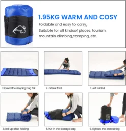 Links Schlafsäcke - Zum Zusammenzippen, Um Einen Riesigen Doppelschlafsack Zu Bilden - Camping, Wandern, Outdoor Blau -Campingbedarf Geschäft eb3e6ee712ac3e99b71b65bad8fb052f