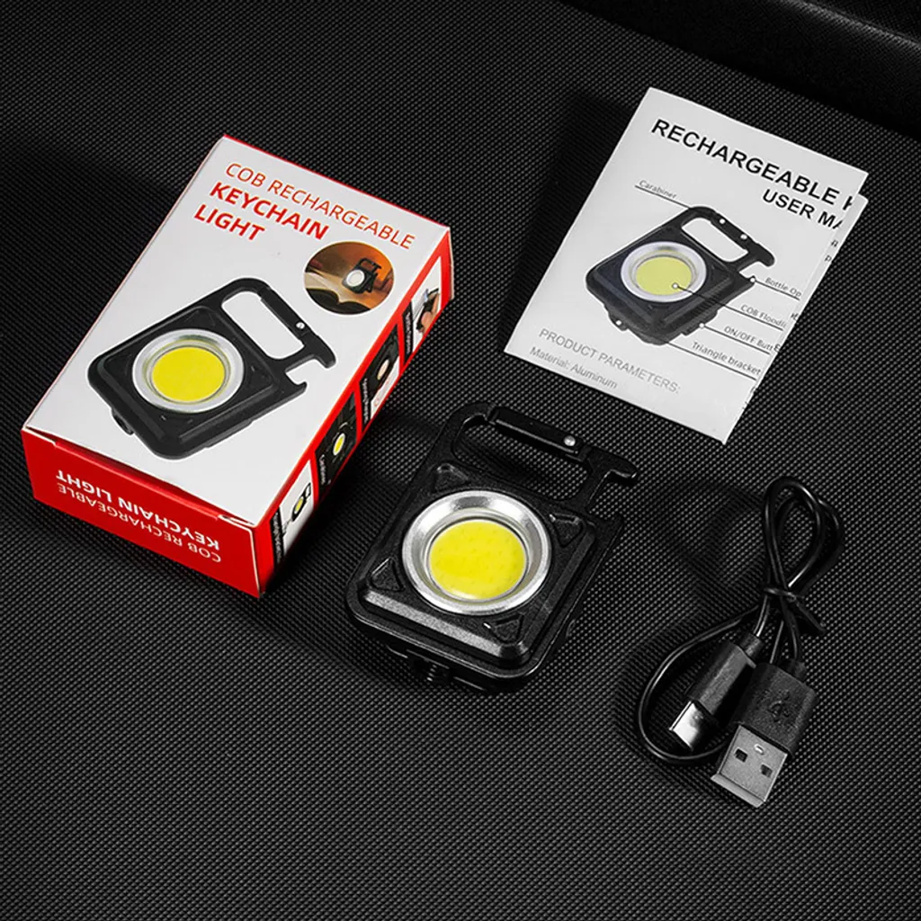 Mini 3 Modi USB-Lampe LED-Taschenlampe Arbeit Lichter Tragbare Tasche Schlüsselanhänger Licht(grün ) – Bild 2