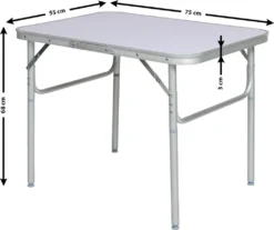 Tectake Camping Klapptisch Aus Aluminium 75x55x68cm - Grau -Campingbedarf Geschäft ed7fd852e6fe6d2d3b909e99505e14f7