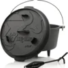 BBQ-Toro Dutch Oven DO9P, 9,0 L Premium Gusseisen Kochtopf, Gusstopf