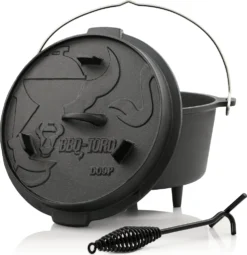 BBQ-Toro Dutch Oven DO9P, 9,0 L Premium Gusseisen Kochtopf, Gusstopf