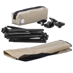 Moon Chair Campingstuhl - Faltbarer Campinghocker Moonchair - Extrem Leicht & Kompakt - Beige -Campingbedarf Geschäft edf6f1f2c6b64e52a06637ad8e2f016f