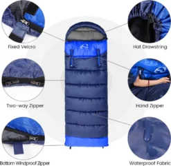 Links Schlafsäcke - Zum Zusammenzippen, Um Einen Riesigen Doppelschlafsack Zu Bilden - Camping, Wandern, Outdoor Blau -Campingbedarf Geschäft f35dd2cc70c4a445b7a510ed172dd922