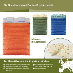 Skandika Deckenschlafsack Iceland Double, Dunkelgr -Campingbedarf Geschäft f53f6af695b2ac0441c42250170e6e24