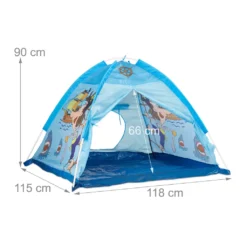 Relaxdays Spielzelt Pirat In Blau -Campingbedarf Geschäft f70b266a14e975a5a7cf10a1c77400fb
