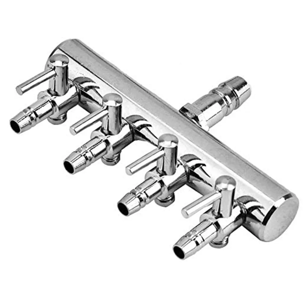 Aquarium Luftverteiler Luftstromregler Rückschlagventil Aquarium Luftregelventil Edelstahl Luftabsperrhahn Aquarium Luftpumpe Zubehör Für 6mm Schlauch Luftpumpe – Bild 2
