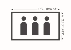 Bestway Zelt "Range X 3 Tent" 210 X 210 X 120 Cm, 68012 -Campingbedarf Geschäft fe97e0cae566995fc48c8091541df78c