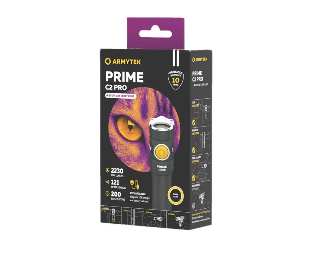 Armytek Prime C2 Pro Magnet USB Warm, F08101W – Bild 10