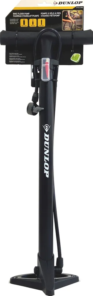Dunlop Fahrradluftpumpe Für Alle Ventile, Tragbare Luftpumpe, Fahrradpumpe, Standpumpe, Schwarz – Bild 20